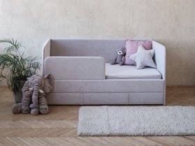 Диван-кровать Happy (светло-серый) в Керамкомбинате - keramkombinat.mebel-nsk.ru | фото