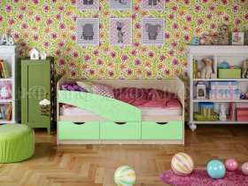 Кровать детская Бабочки 1,8 м в Керамкомбинате - keramkombinat.mebel-nsk.ru | фото