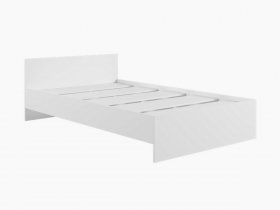 Кровать двуспальная 1,4м Мадера-М1400 (белый) в Керамкомбинате - keramkombinat.mebel-nsk.ru | фото
