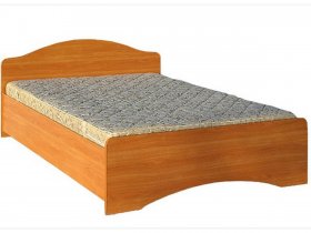 Кровать двуспальная 1,6м-1 (круглая спинка) в Керамкомбинате - keramkombinat.mebel-nsk.ru | фото
