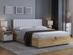 Кровать двуспальная 1,6м Юлия в Керамкомбинате - keramkombinat.mebel-nsk.ru | фото