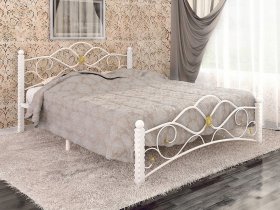 Кровать двуспальная Гарда-3 на металлокаркасе 1,4 м в Керамкомбинате - keramkombinat.mebel-nsk.ru | фото