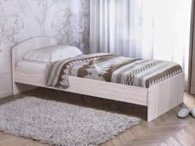 Кровать односпальная 80 с низкой спинкой (ясень шимо светлый) в Керамкомбинате - keramkombinat.mebel-nsk.ru | фото