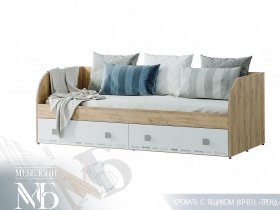Кровать с ящиками Тренд КР-01 в Керамкомбинате - keramkombinat.mebel-nsk.ru | фото