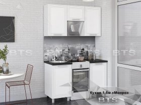 Кухонный гарнитур Монро 1,5 м в Керамкомбинате - keramkombinat.mebel-nsk.ru | фото
