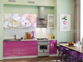 Кухонный гарнитур Вишневый цвет в Керамкомбинате - keramkombinat.mebel-nsk.ru | фото