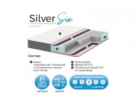 Матрас Silver Six в Керамкомбинате - keramkombinat.mebel-nsk.ru | фото