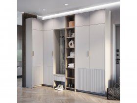 Модульная прихожая Пандора (кашемир/MF03) в Керамкомбинате - keramkombinat.mebel-nsk.ru | фото