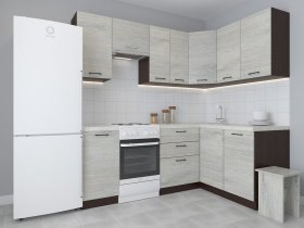 Модульная угловая кухня 1,4м*2,1м Лада (пикард) в Керамкомбинате - keramkombinat.mebel-nsk.ru | фото