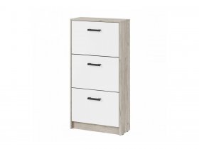 Обувница ОБ-3 Вега (дуб крафт серый/белый) в Керамкомбинате - keramkombinat.mebel-nsk.ru | фото