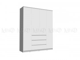 Шкаф 1600 с ящиками Челси (белый) в Керамкомбинате - keramkombinat.mebel-nsk.ru | фото