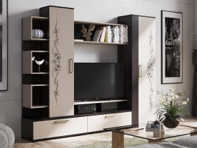 Стенка «Дакота» (венге/дуб молочный) в Керамкомбинате - keramkombinat.mebel-nsk.ru | фото