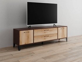 Тумба под ТВ Парус-13 (венге/дуб делано) в Керамкомбинате - keramkombinat.mebel-nsk.ru | фото